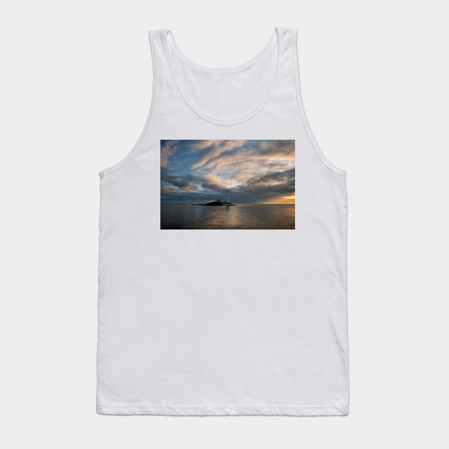 St Mary's Island at High Tide Tank Top by Violaman